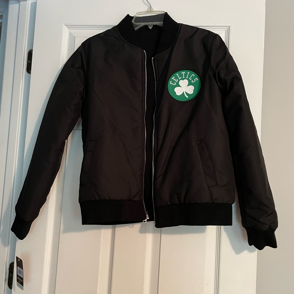 Black Celtics Bomber Jacket